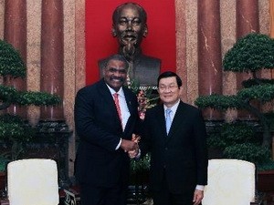 Truong Tan Sang reçoit le président de la Cour populaire suprême cubaine  - ảnh 1